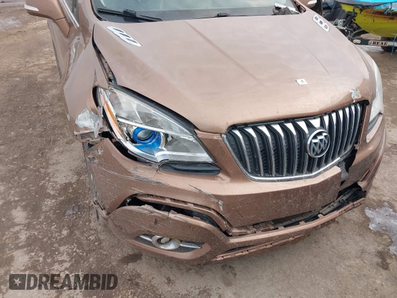 2016 Buick Encore Leather with VIN KL4CJCSB6GB553593, listed as a IAAI auction lot 41582660 with 95,713 mi miles and . Bid and sale history available at carsss.com. Image 6.