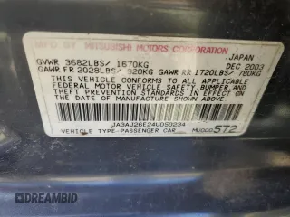 2004 Mitsubishi Lancer ES with VIN JA3AJ26E24U050234, listed as a Copart auction lot 48206745 with 159,365 mi miles and Salvage Title. Bid and sale history available at carsss.com. Image 12.