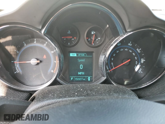 2014 Chevrolet Cruze 2LT with VIN 1G1PE5SB2E7364598, listed as a Copart auction lot 61970575 with 150,937 mi miles and Salvage title. Bid and sale history available at DreamBid. Image 9.
