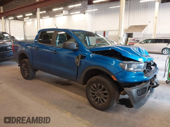 2021 Ford Ranger XL with VIN 1FTER4FH1MLD50693, listed as a IAAI auction lot 41745520 with 72,055 mi miles. Bid and sale history available at carsss.com. Image 1.