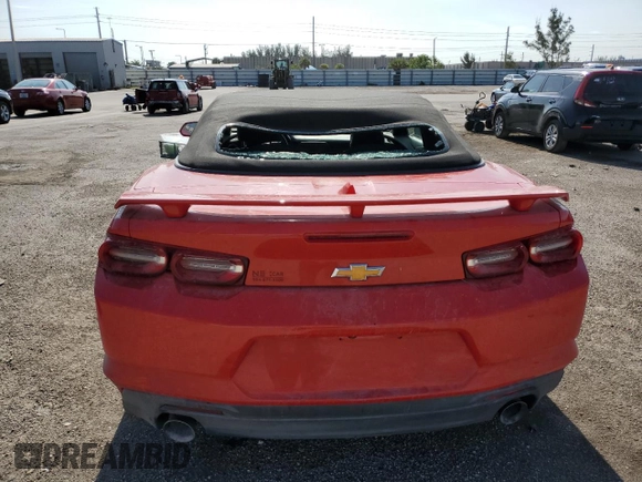 2020 Chevrolet Camaro 1LT with VIN 1G1FB3DX5L0117440, listed as a Copart auction lot 52282843 with 0 mi miles. Bid and sale history available at carsss.com. Image 6.