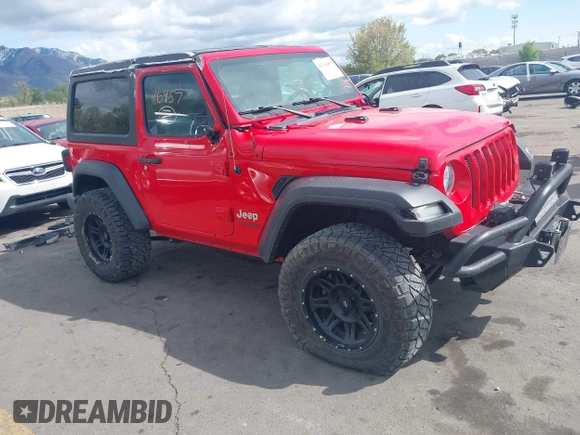 2019 Jeep Wrangler Sport S z VIN 1C4GJXAG4KW652569, wystawiony jako IAAI lot #42116457 z przebiegiem 46 007 mil mil oraz . Historia ofert i sprzedaży dostępna na DreamBid. Obrazek 1.