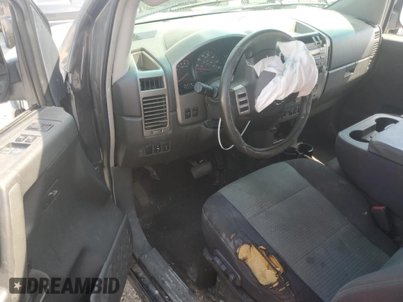 2005 Nissan Titan SE with VIN 1N6AA06A95N555523, listed as a Copart auction lot 62073754 with Not provided miles and Salvage title. Bid and sale history available at DreamBid. Image 9.