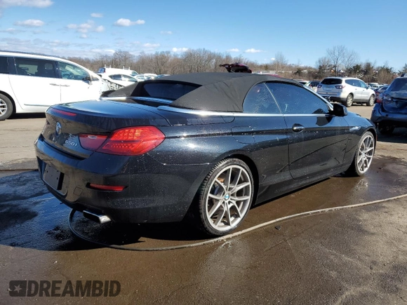 2012 BMW 6 Series 650i z VIN WBALZ3C57CDL73218, wystawiony jako Copart lot #49639975 z przebiegiem 54 408 mil mil oraz Szkoda całkowita • Salvage title. Historia ofert i sprzedaży dostępna na DreamBid. Obrazek 3.