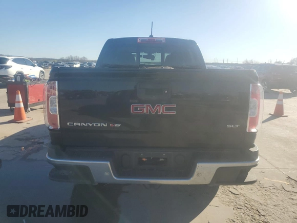 2020 GMC Canyon 4WD SLT with VIN 1GTG6DEN8L1104856, listed as a Copart auction lot 43580825 with 64,609 mi miles and Salvage Title. Bid and sale history available at carsss.com. Image 6.