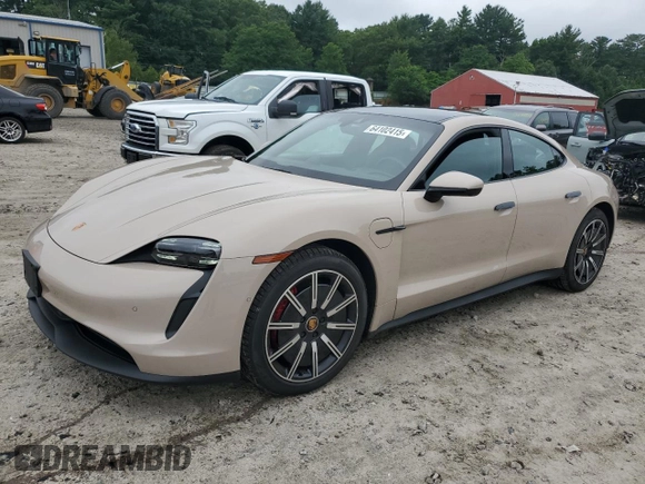 2022 Porsche Taycan 4S z VIN WP0AB2Y10NSA45834, wystawiony jako Copart lot #64102415 z przebiegiem 32 488 mil mil oraz Szkoda całkowita • Salvage title. Historia ofert i sprzedaży dostępna na DreamBid. Obrazek 1.