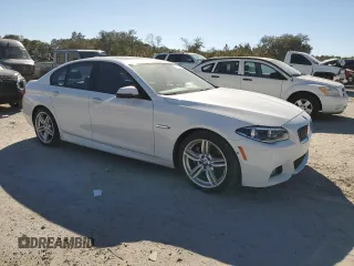 2015 BMW 5 Series 535i with VIN WBA5B1C58FD918932, listed as a Copart auction lot 47470515 with 160,506 mi miles and Salvage Title. Bid and sale history available at carsss.com. Image 4.