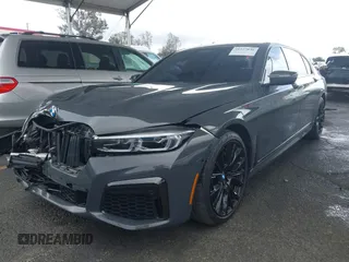 2021 BMW 7 Series 740i with VIN WBA7T2C03MCF52741, listed as a IAAI auction lot 41527846 with 41,448 mi miles and . Bid and sale history available at DreamBid. Image 2.