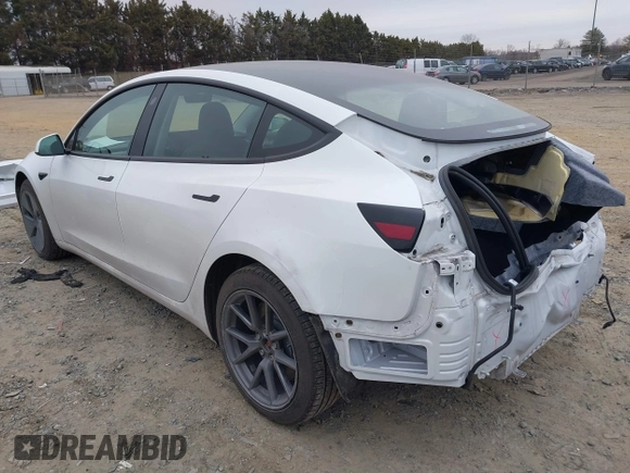 2021 Tesla Model 3 Long Range with VIN 5YJ3E1EB8MF019367, listed as a IAAI auction lot 41506094 with 14,257 mi miles and . Bid and sale history available at DreamBid. Image 3.