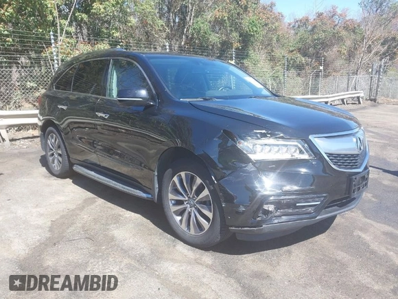 2014 Acura MDX Technology z VIN 5FRYD4H47EB019772, wystawiony jako IAAI lot #41795938 z przebiegiem 150 649 mil mil oraz . Historia ofert i sprzedaży dostępna na DreamBid. Obrazek 1.