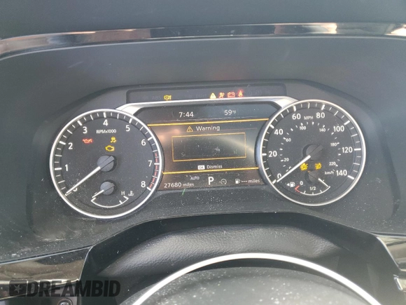 2023 Nissan Pathfinder SL with VIN 5N1DR3CD6PC230945, listed as a Copart auction lot 48570295 with 27,680 mi miles and Salvage title. Bid and sale history available at DreamBid. Image 9.