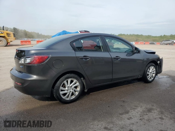 2012 Mazda 3 i Touring with VIN JM1BL1V85C1663227, listed as a Copart auction lot 54205695 with 132,990 mi miles and Salvage title. Bid and sale history available at DreamBid. Image 3.