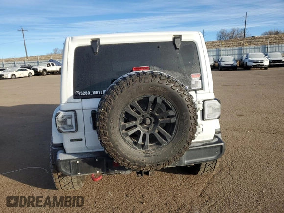 2021 Jeep Wrangler Unlimited Rubicon with VIN 1C4JJXFM2MW520188, listed as a Copart auction lot 86920344 with 91,861 mi miles and Salvage Title. Bid and sale history available at carsss.com. Image 6.