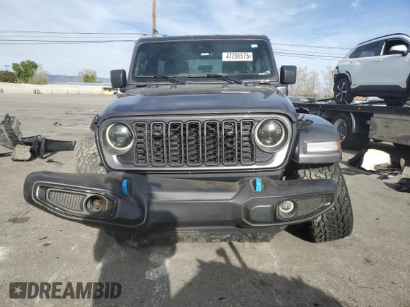 2024 Jeep Wrangler Sport S with VIN 1C4RJXN69RW147521, listed as a Copart auction lot 47298575 with 55,477 mi miles and Salvage Title. Bid and sale history available at DreamBid. Image 5.