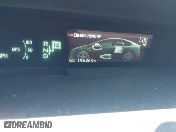 2013 Toyota Prius One with VIN JTDKN3DU4D5665193, listed as a IAAI auction lot 42137373 with 196,469 mi miles. Bid and sale history available at carsss.com. Image 7.