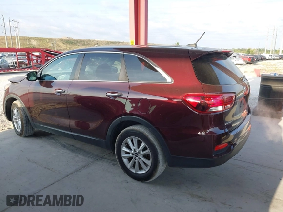 2020 Kia Sorento LX V6 with VIN 5XYPG4A52LG615577, listed as a IAAI auction lot 41865205 with 106,197 mi miles. Bid and sale history available at carsss.com. Image 14.