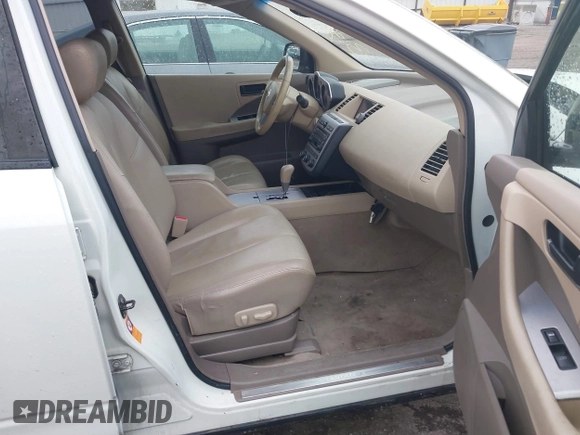 2005 Nissan Murano SL z VIN JN8AZ08W75W439711, wystawiony jako IAAI lot #41876752 z przebiegiem 179 361 mil mil oraz . Historia ofert i sprzedaży dostępna na DreamBid. Obrazek 5.