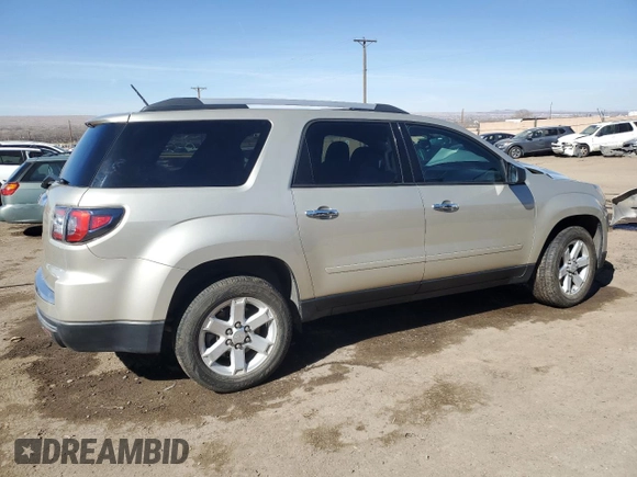 2016 GMC Acadia SLE with VIN 1GKKRNED6GJ214782, listed as a Copart auction lot 44997685 with 35,941 mi miles and Salvage Title. Bid and sale history available at DreamBid. Image 3.