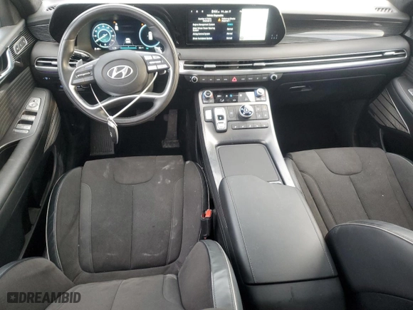2024 Hyundai Palisade Calligraphy Night Edition with VIN KM8R7DGE1RU736085, listed as a Copart auction lot 88964735 with 24,389 mi miles and Salvage Title. Bid and sale history available at carsss.com. Image 8.