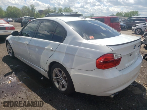 2008 BMW 3 Series 328xi with VIN WBAVC73528KP38456, listed as a Copart auction lot 54855785 with 267,668 mi miles and Clean title. Bid and sale history available at DreamBid. Image 2.