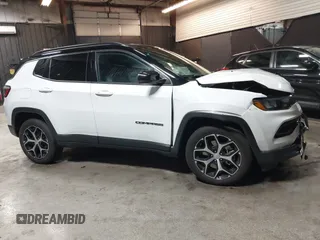 2024 Jeep Compass Limited with VIN 3C4NJDCN2RT173889, listed as a IAAI auction lot 41908615 with 9,823 mi miles and . Bid and sale history available at carsss.com. Image 14.