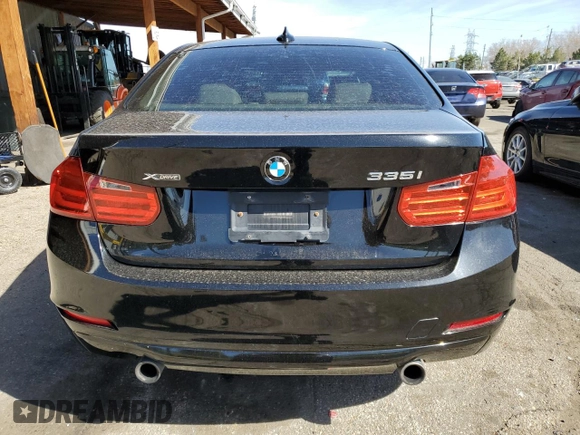 2014 BMW 3 Series 335i xDrive with VIN WBA3B9G53ENR90601, listed as a Copart auction lot 48493275 with 129,992 mi miles and Salvage Title. Bid and sale history available at carsss.com. Image 6.