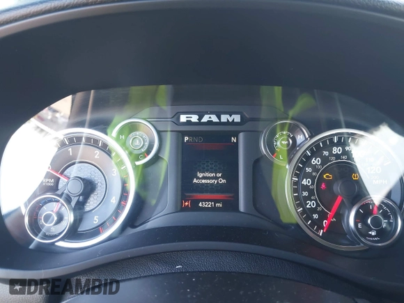 2021 Ram 2500 Big Horn with VIN 3C6UR5DL9MG606236, listed as a IAAI auction lot 41535931 with 43,221 mi miles. Bid and sale history available at carsss.com. Image 7.