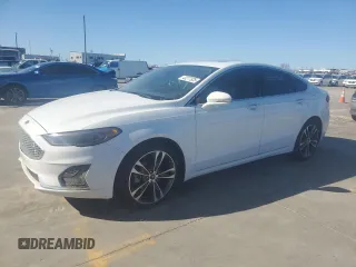 2019 Ford Fusion Titanium with VIN 3FA6P0D95KR180907, listed as a Copart auction lot 43277925 with 125,323 mi miles and Clean Title. Bid and sale history available at carsss.com. Image 1.