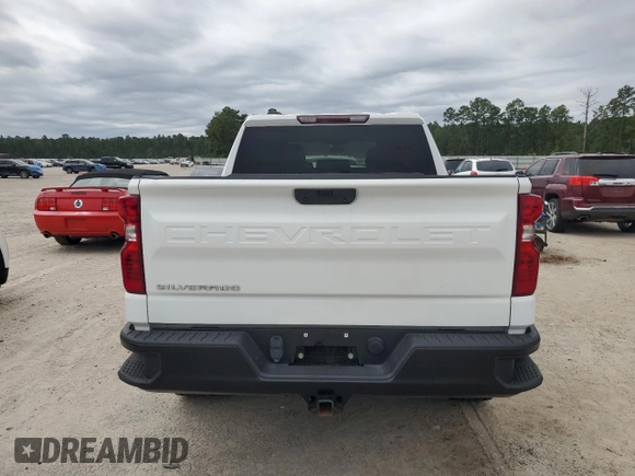 2021 Chevrolet Silverado 1500 Work Truck with VIN 1GCUYAEFXMZ254765, listed as a Copart auction lot 68252594 with 51,029 mi miles and Salvage Title. Bid and sale history available at DreamBid. Image 6.