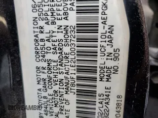 1990 Lexus LS z VIN JT8UF11E2L0037232, wystawiony jako Copart lot #78071464 z przebiegiem 184 853 mil mil oraz Nie do naprawy • Non repairable. Historia ofert i sprzedaży dostępna na DreamBid. Obrazek 12.