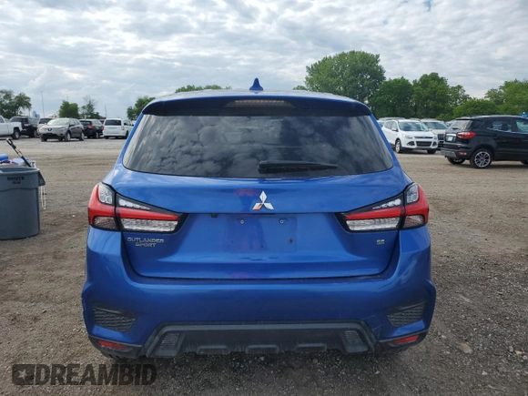 2020 Mitsubishi Outlander SE with VIN JA4AP4AU4LU026228, listed as a Copart auction lot 58708445 with 107,957 mi miles and Salvage title. Bid and sale history available at DreamBid. Image 6.