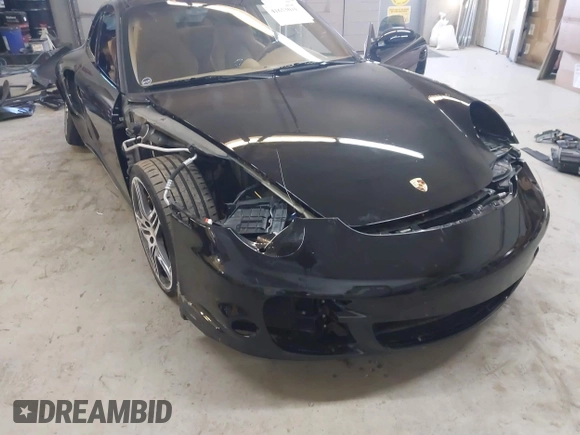2007 Porsche 911 Turbo with VIN WP0AD29927S784945, listed as a IAAI auction lot 41653014 with 52,319 mi miles. Bid and sale history available at carsss.com. Image 18.