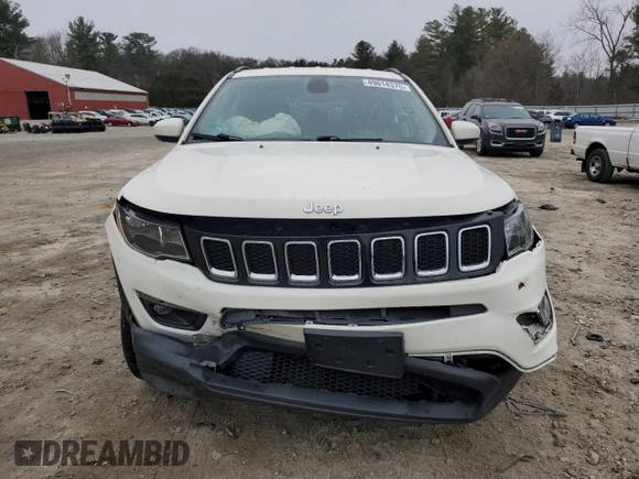2020 Jeep Compass Latitude with VIN 3C4NJDBB0LT125967, listed as a Copart auction lot 49614375 with 52,845 mi miles and Salvage Title. Bid and sale history available at carsss.com. Image 5.