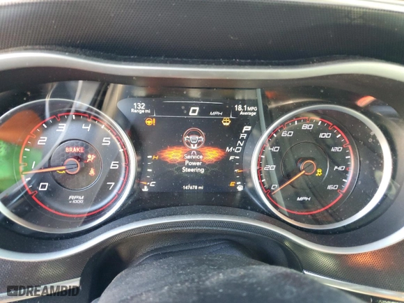 2018 Dodge Charger R/T with VIN 2C3CDXCT6JH211852, listed as a Copart auction lot 46621575 with 147,678 mi miles and Salvage Title. Bid and sale history available at carsss.com. Image 9.