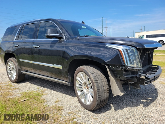 2019 Cadillac Escalade Platinum with VIN 1GYS4DKJ9KR138333, listed as a IAAI auction lot 42176170 with 104,787 mi miles and . Bid and sale history available at DreamBid. Image 1.