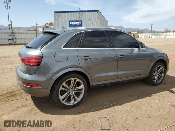 2015 Audi Q3 Prestige with VIN WA1GFCFS5FR003871, listed as a Copart auction lot 52540245 with 110,109 mi miles and Salvage title. Bid and sale history available at DreamBid. Image 3.