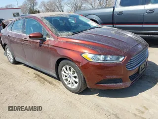 2015 Ford Fusion S with VIN 3FA6P0G76FR153358, listed as a IAAI auction lot 41904020 with 36,643 mi miles. Bid and sale history available at carsss.com. Image 1.