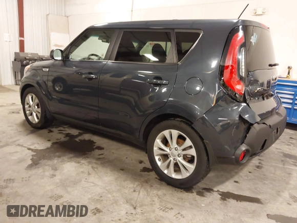 2015 Kia Soul + with VIN KNDJP3A54F7187352, listed as a IAAI auction lot 41864190 with 97,172 mi miles. Bid and sale history available at carsss.com. Image 3.