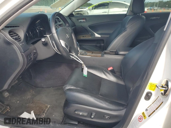 2012 Lexus IS 350 with VIN JTHBE5C26C5029741, listed as a Copart auction lot 59763525 with 112,834 mi miles and Salvage title. Bid and sale history available at DreamBid. Image 7.