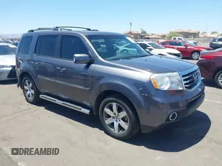 2014 Honda Pilot Touring z VIN 5FNYF4H90EB033259, wystawiony jako IAAI lot #42287774 z przebiegiem 115 416 mil mil oraz . Historia ofert i sprzedaży dostępna na DreamBid. Obrazek 1.