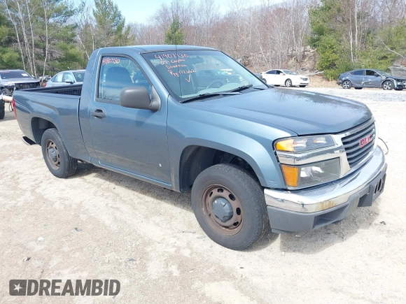 2007 GMC Canyon SL with VIN 1GTCS149478225202, listed as a IAAI auction lot 41907730 with 172,662 mi miles. Bid and sale history available at carsss.com. Image 1.
