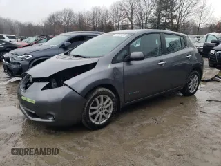 2015 Nissan LEAF SV with VIN 1N4AZ0CP3FC300910, listed as a Copart auction lot 46025595 with 59,822 mi miles and Non Repairable. Bid and sale history available at carsss.com. Image 1.