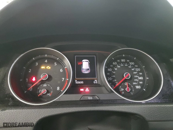 2016 Volkswagen Golf GTI S with VIN 3VWYT7AUXGM035623, listed as a Copart auction lot 83097114 with 103,695 mi miles and Salvage Title. Bid and sale history available at carsss.com. Image 9.