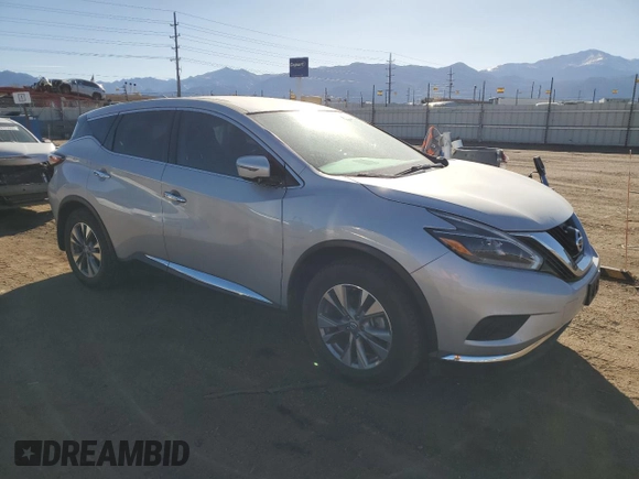 2018 Nissan Murano SL with VIN 5N1AZ2MH2JN180572, listed as a Copart auction lot 48704955 with 61,022 mi miles and Salvage Title. Bid and sale history available at DreamBid. Image 4.
