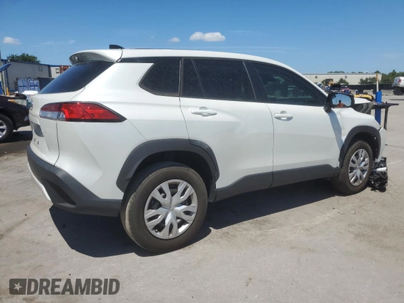 2022 Toyota Corolla Cross L with VIN 7MUAAAAG6NV028639, listed as a Copart auction lot 61252535 with 25,583 mi miles and Non repairable. Bid and sale history available at DreamBid. Image 3.