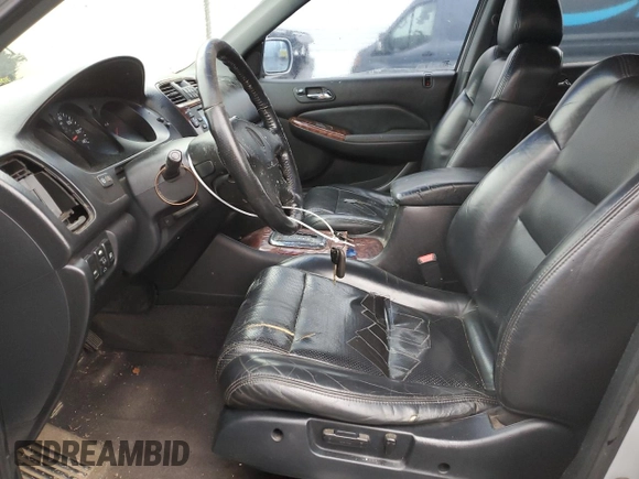 2001 Acura MDX with VIN 2HNYD18291H529036, listed as a Copart auction lot 86724214 with 0 mi miles and Salvage Title. Bid and sale history available at carsss.com. Image 7.