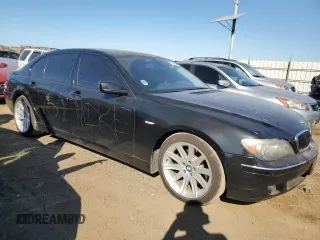2006 BMW 7 Series 750Li with VIN WBAHN83516DT32814, listed as a Copart auction lot 74359784 with 117,000 mi miles and Salvage Title. Bid and sale history available at carsss.com. Image 4.