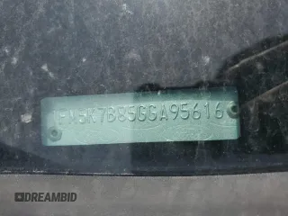 2016 Ford Explorer с VIN 1FM5K7B85GGA95616, выставлен на аукционе Copart как лот 59511125 с пробегом 144 615 миль миль и Списание • Salvage title. История ставок и продаж доступна на DreamBid. Изображение 13.