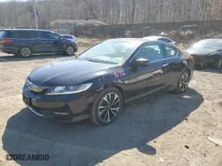2016 Honda Accord Coupe EX-L with VIN 1HGCT1B80GA003340, listed as a Copart auction lot 46912145 with 130,664 mi miles and Salvage Title. Bid and sale history available at carsss.com. Image 1.