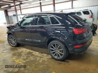 2018 Audi Q3 Premium Plus with VIN WA1JCCFS5JR018975, listed as a Copart auction lot 56663215 with 86,672 mi miles and Salvage title. Bid and sale history available at DreamBid. Image 2.